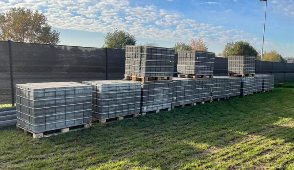 Lieferung der Terrassensteine